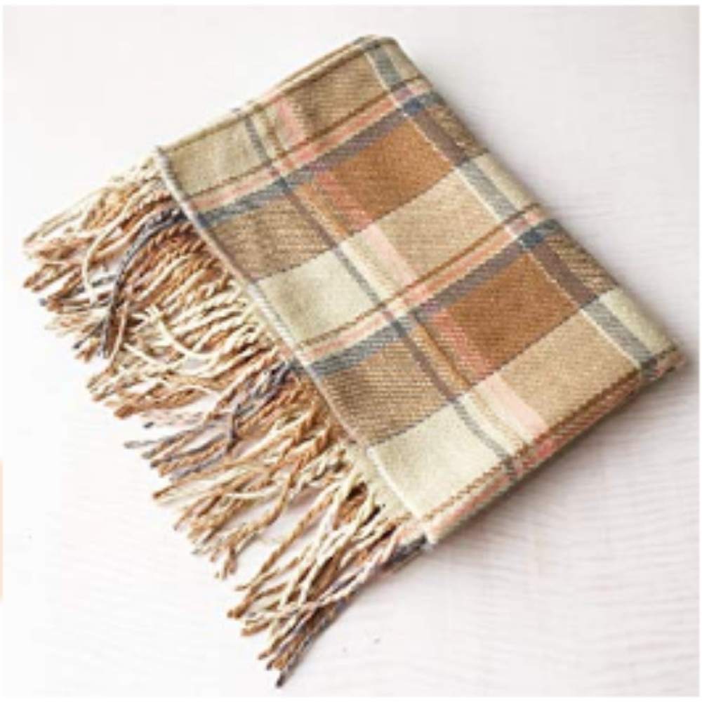 Unisex Grid Scarf - Picture 2 of 5